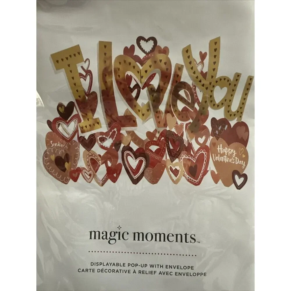 American Greetings Magic Moments Valentines Day Pop Up Cards Lot of 5 Cards